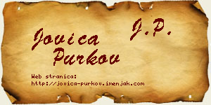 Jovica Purkov vizit kartica